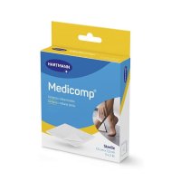 Medicomp sterilní kompresy z netkané textilie 7,5x7,5 cm 10ks