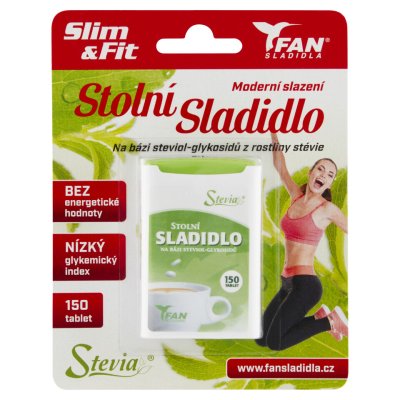 Fan sladidlo Stevia 7.8g/150 tablet