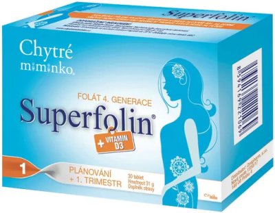 Chytré miminko Superfolin 1 PLAN 30 kapslí