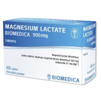 MAGNESIUM LACTATE BIOMEDICA 500MG neobalené tablety 100
