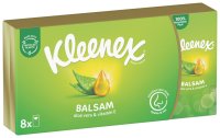 Kleenex Balsam papírové kapesníčky fresh Hanks mentol 4-vrstvé 8 x 9 ks