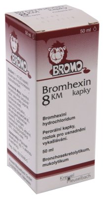 BROMHEXIN 8 KM KAPKY - 8MG/ML POR GTT SOL 1X50ML