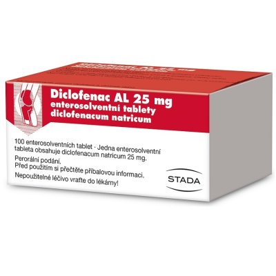 Diclofenac AL 25 por.tbl.flm. 100 x 25 mg