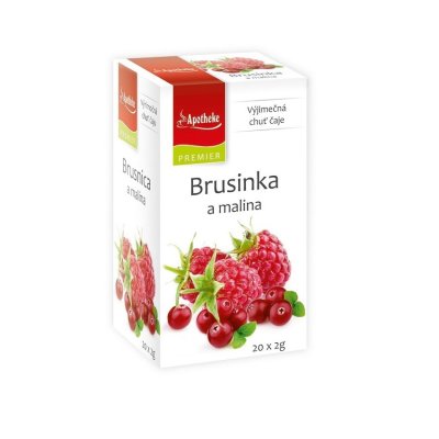 Apotheke Brusinka a malina čaj 20x2g n.n.