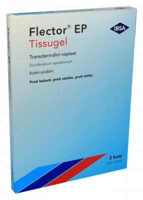 FLECTOR EP TISSUGEL 180MG léčivé náplasti 2
