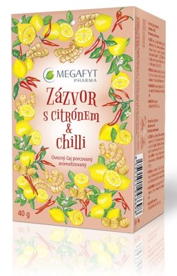 Megafyt Zázvor s citrónem a chilli ovocný čaj porcovaný 20x2 g