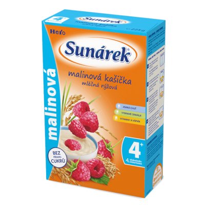 Sunárek Malinová kašička mléčná 225 g