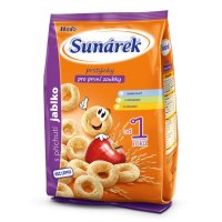 Sunárek Dětský snack jablkové prstýnky 50 g