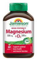 Jamieson Hořčík 500 mg s vitaminem D3 500 IU 60 tablet Jamieson Hořčík 500 mg s vitaminem D3 500 IU 60 tablet