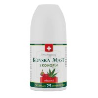 SwissMedicus Koňská mast s konopím hřejivá roll-on 90 ml