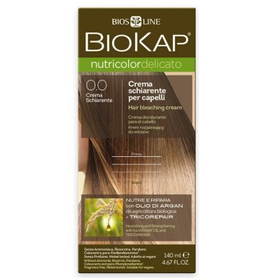 BIOKAP Nutricolor Delicato 0.0 Zesvětlovač barva na vlasy 140 ml