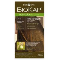 BIOKAP Nutricolor Delicato 7.0 Blond přírodní střední barva na vlasy 140 ml