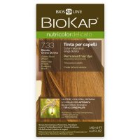 BIOKAP Nutricolor Delicato 7.33 Blond Zlatá pšenice barva na vlasy 140 ml