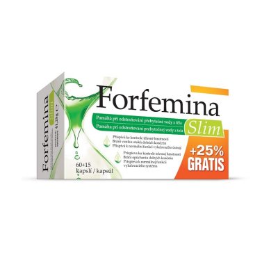 Forfemina Slim odvodnění těla 25% GRATIS 75 kapslí