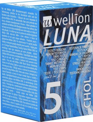 Wellion LUNA testovací proužky cholesterol 5ks