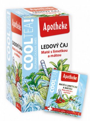 Apotheke CoolTea Maté s limetkou a mátou porcovaný čaj 20x2 g