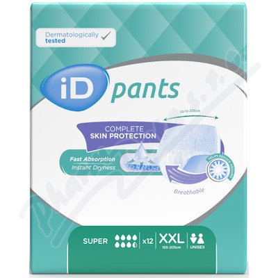 iD Pants Bariatric XXL Super plenkové kalhotky navlékací 12 ks