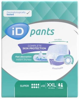 iD Pants Bariatric XXL Super plenkové kalhotky navlékací 12 ks