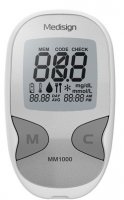 MEDITEST MEDISIGN MM1000 GLUKOMETR,INZULÍNOVÝ REŽIM,KOMPLET.SET,10KS PROUŽK