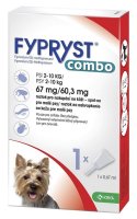 Fypryst Combo spot-on pro malé psy 2-10 kg 67 mg/60,3 mg roztok pro nakapání na kůži 1x0,67 ml