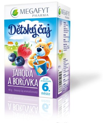 Megafyt Dětský čaj Jahoda a borůvka 20x2 g