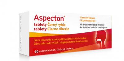 Aspecton tablety Černý rybíz/Island.lišejník 60ks