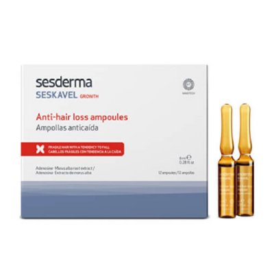 SESDERMA SESKAVEL ampulky - vypadávání vlasů 12x8ml