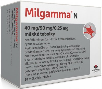 MILGAMMA N 40MG/90MG/0,25MG CPS MOL 50