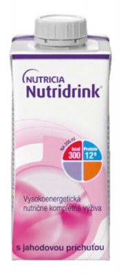 NUTRIDRINK S PŘÍCHUTÍ JAHODOVOU POR SOL 24X200ML