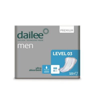 DAILEE MEN PREMIUM LEVEL 3, VLOŽKY ABSORPČNÍ, PRO MUŽE, 850 ML, 15KS