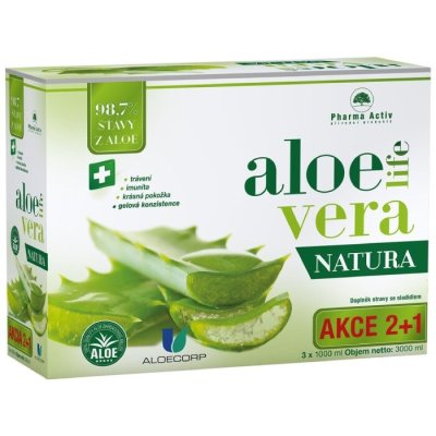 AloeVeraLife NATURA 3x1000ml + LIPO vitamin C 15 sáčků