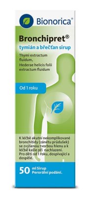 BRONCHIPRET TYMIÁN A BŘEČŤAN SIRUP - SIR 1X50ML
