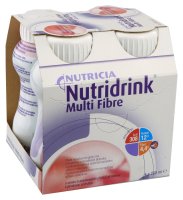 Nutridrink Multi Fibre jahoda 4x200 ml