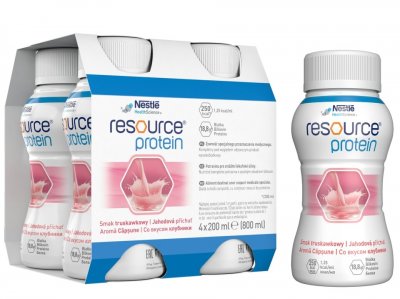 RESOURCE PROTEIN JAHODOVÝ 4X200 ML perorální SOL 4X200ML