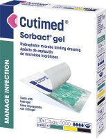 CUTIMED SORBACT GEL 7,5XCMX7,5CM ANTIMIKROBIÁLNÍ KRYTÍ SORBACT S HYDRO