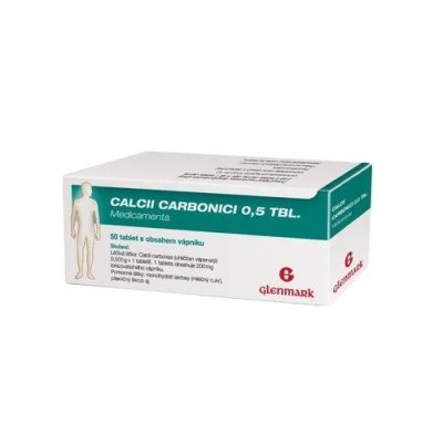 CALCII CARBONICI 0,5 TBL. MEDICAMENTA - 0,5G TBL NOB 50