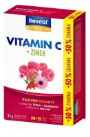 Revital Vitamin C + zinek + echinacea + šípek 45 tablet