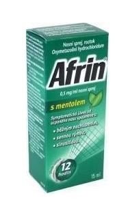 AFRIN S MENTOLEM - 0,5MG/ML NAS SPR SOL 15ML