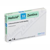 HELICID 10MG enterosolventní tvrdé tobolky 14 I