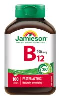 Jamieson Vitamín B12 metylkobalamín 250 μg 100 tablet Jamieson Vitamín B12 metylkobalamín 250 μg 100 tablet