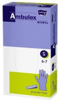 Ambulex Nitryl rukavice nepudrové violet S 100ks Ambulex Nitryl rukavice nepudrové violet S 100ks