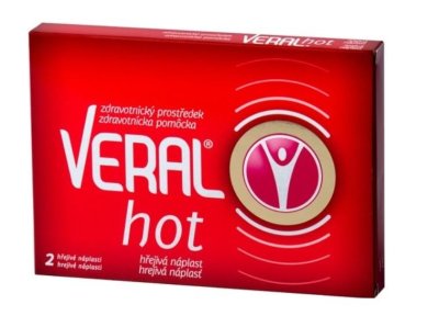 Veral hot hřejivá náplast 2 ks