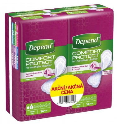 Depend Mini inkontinenční vložky ženy Duopack 2x14ks