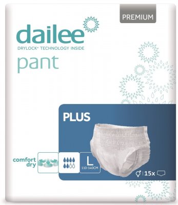 Dailee Pant Premium PLUS inkontinenční kalhotky L, 15ks