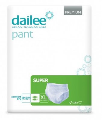 DAILEE PANT PREMIUM SUPER XL, KALHOTKY ABSORPČNÍ NATAHOVACÍ, 15KS