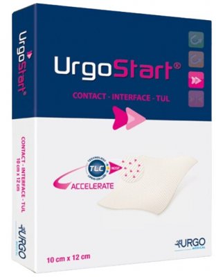 URGOSTART CONTACT KRYTÍ FLEXIBILNÍ, LIPOKOLOIDNÍ S NOSF FAKT 10CMX12CM,10KS