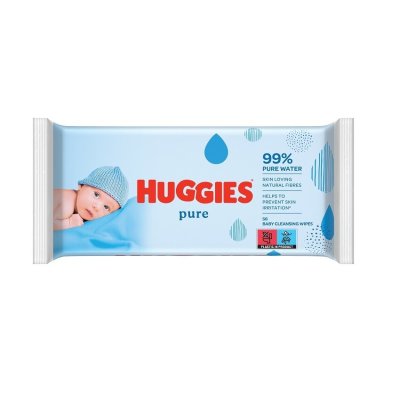 Huggies Pure vlhčené ubrousky 56 ks