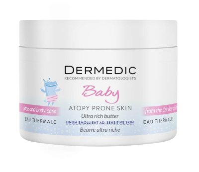 Linum Emolient Baby Intenzivní výživné tělové máslo 225g