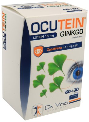 Ocutein Ginkgo Lutein Da Vinci Academia 15 mg 60+30 tobolek