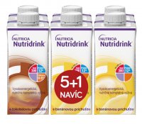 Nutridrink balíček 5+1 (čokoláda-banán) 6x200ml